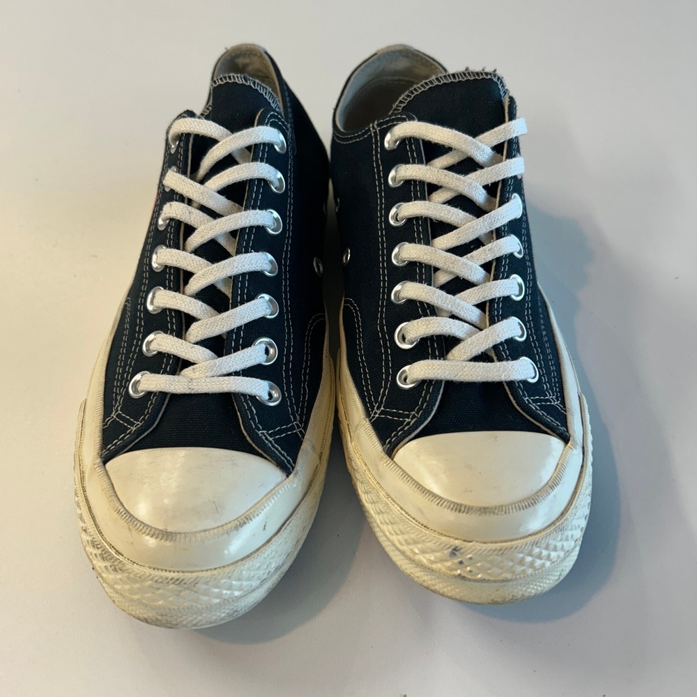 Converse x Comme des Garcons Play Chuck 70 Low Black Heart 150206C Mens 9 Wo 11